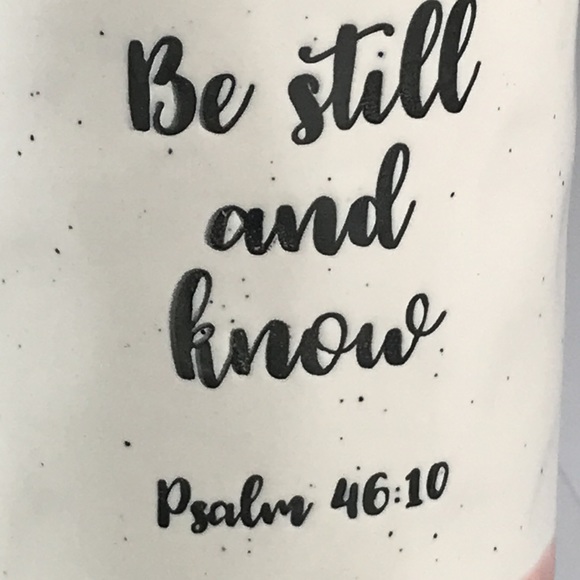 Belle Maison - ‘Be still & know’ Scripture ceramic mug. NWT Firm! No offers! - Picture 2 of 7